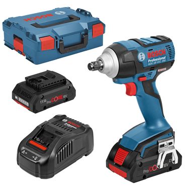 Bosch Akku-Drehschlagschrauber GDS 18V-EC 250 2x ProCORE18V 4,0Ah Lader L-BOXX
