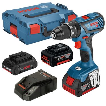 Bosch Akku-Schlagbohrschrauber GSB 18V-28 2x 5Ah 1x ProCORE18V 4Ah Lader L-BOXX