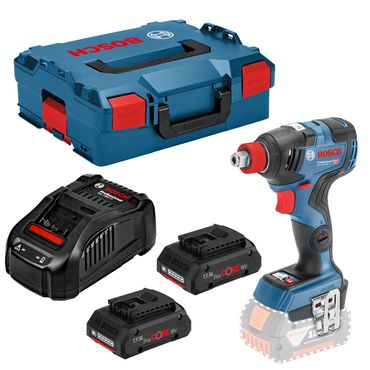 Bosch Akku-Drehschlagschrauber GDX 18V-200 C 2x ProCORE 4,0 Ah + Lader in L-BOXX