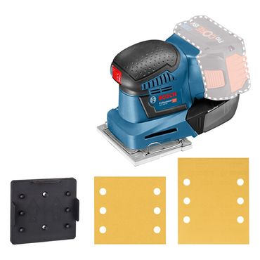 Bosch Akku-Schwingschleifer GSS 18V-10 + Grundpl. ohne Akku ohne Lader im Karton