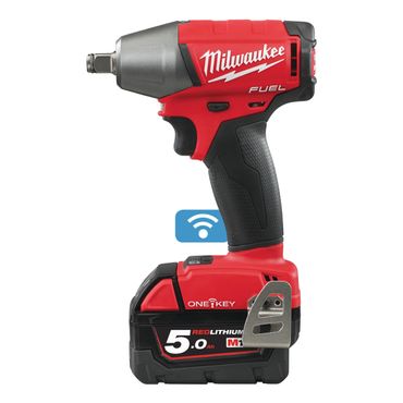 Milwaukee ONE KEY Akku-Schlagschrauber M18ONEIWF12-502X 2x 5,0 Ah + Lader HD-Box
