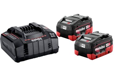 Metabo Basis-Set 2x 18V LiHD 5,5 Ah (625368000) + Lader ASC 145 im Karton