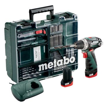 Metabo Akku-Schlagbohrschrauber 10,8V PowerMaxx SB Basic Set Mobile Werkstatt