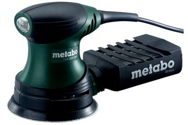 Metabo Fäustlings-Exzenterschleifer FSX 200 Intec + Zubehör im Kuststoffkoffer