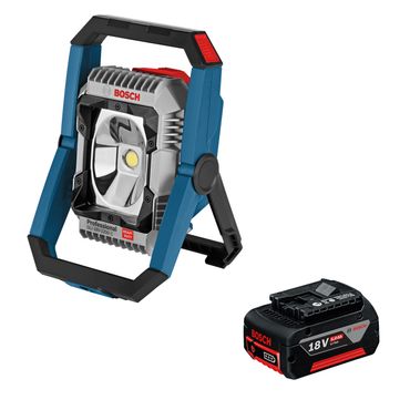 [Paket] Bosch Akku-Baustellenlampe GLI 18V-2200 C Professional | 1x Akku 5,0 ohne Lader