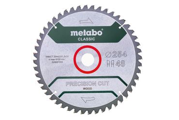 Metabo Kreissägeblatt 254 mm HW/CT 254x30 48 WZ 5°neg 628061000 
