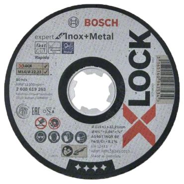 X-LOCK Trennsch.115X1mm INOX ger.