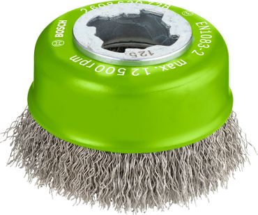 Bosch PRO Stainless Steel clean X-Lock Topfbürste, 75 x 0,3 mm