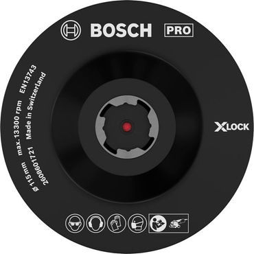 Bosch-Stützteller X-LOCK Klettverschluss 115 mm Hook and Loop 2608601721