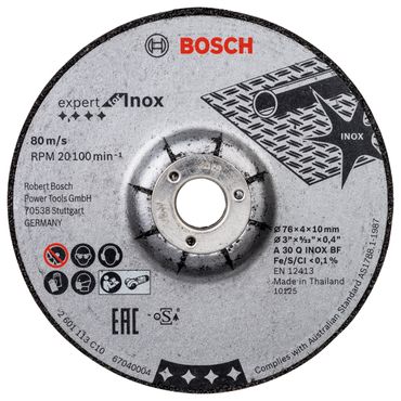 Bosch Schruppscheibe 76x4x10mm Expert for Inox 2er-Pack