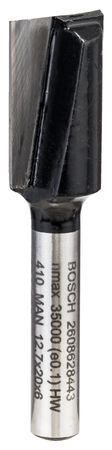 Bosch PRO Nutfräser, zweischneidig, Ø 12,7 × L 19,6, Schaft 6 mm