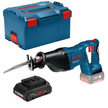 Bosch Akku-Säbelsäge GSA 18 V-LI 1x 4,0 Ah ProCORE Akku ohne Lader in L-BOXX 3