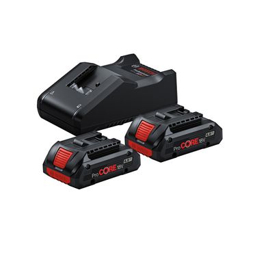 Bosch Akku Starter-Set GAL 18V-40 + 2x ProCORE 4,0 Ah im Karton