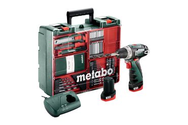 Metabo Akku-Bohrschrauber Set PowerMaxx BS 10,8V 2x 2,0 Ah + Lader im Koffer