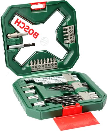 Bosch X-Line Classic Bohrer- und Schrauber-Set 34-teilig im Kunststoffkoffer