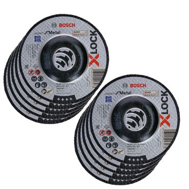 10x Bosch Trennscheibe X-LOCK gekröpft Expert for Metal A 30 SBF 125x22,23x2,5mm