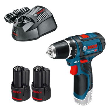 Bosch Akku-Schrauber GSR 10,8-2-LI 2x 1,5AH + Lader AL1215CV im Karton