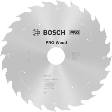 Bosch PRO Wood cordless Kreissägeblatt, 190 x 1,6 x 30 mm, T24