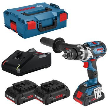 Bosch Akku-Schlagbohrschrauber GSB 18V-110 C 3x 4,0 Ah ProCore + Lader in L-Boxx