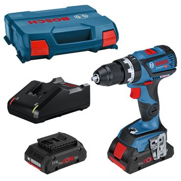 Bosch Akku-Schlagbohrschrauber GSB 18V-60 C 2x 4,0 Ah ProCORE + Lader im L-Case