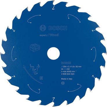 Bosch Akku-Kreissägeblatt Expert for Wood Carbide 254 x 30 x 2.1/1.6 24 Zähne