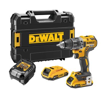 DeWALT Akku-Bohrschrauber DCD791D2-QW 18V mit 2x2,0Ah Akkus + Lader in TSTAK-Box