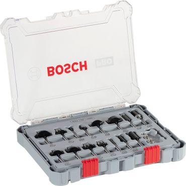 Bosch PRO Router Bit Mixed Set, Shank 6 mm, 15-tlg.