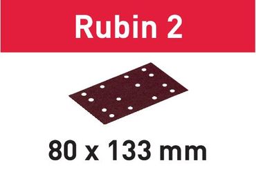 Festool Schleifstreifen STF 80X133 P80 RU2/50 Rubin 2 - 50 Stück