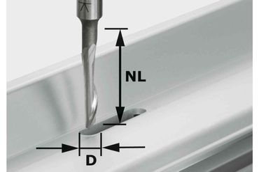 Festool Aluminiumfräser HS S8 D5/NL23