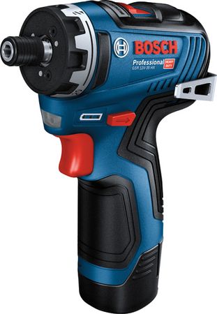 Bosch Akku-Schrauber GSR 12V-35 HX mit 2x 3,0 Ah Akku und Lader in L-BOXX