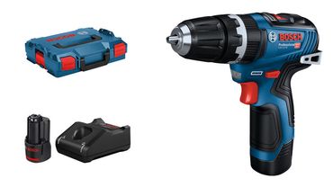 Bosch Akku-Schlagbohrschrauber GSB 12V-35 mit 2x 3,0 Ah Akku + Lader in L-Boxx