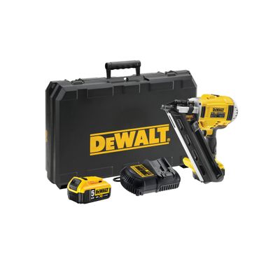 Dewalt Akku-Nagler 18V DCN695P2-QW 90mm mit 2x 5,0 Ah Akkus + Lader in Koffer