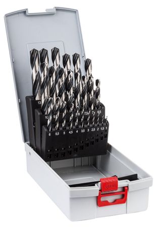 Bosch Metallbohrer-Set HSS PoinTeQ, ProBox, 25-teilig, DIN 338, 1-13 mm