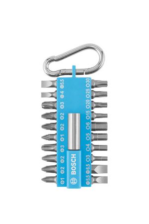 Bosch Schrauberbit-Set 21-tllg. Snap-hook Hellblau
