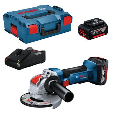 Bosch Akku-Winkelschleifer GWX 18V-8 mit 2x 5,0 Ah Akku + Lader in L-BOXX