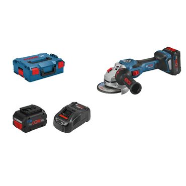 Bosch Akku-Winkelschleifer BITURBO GWS 18V-15 SC mit 2x PC 5,5 Ah + Lader in L-Boxx