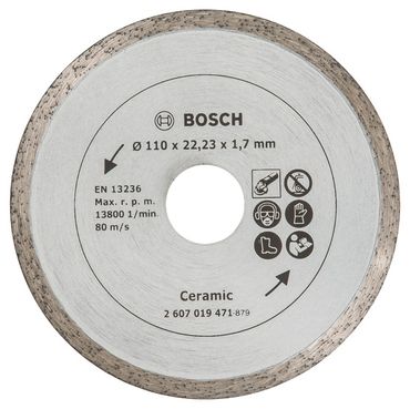 Bosch Diamanttrennscheibe für Fliesen, Ø 110 mm