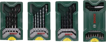 Bosch Multipack 3+1 Mini-X-Line-Set, Bohrer- + Bit-Sortiment