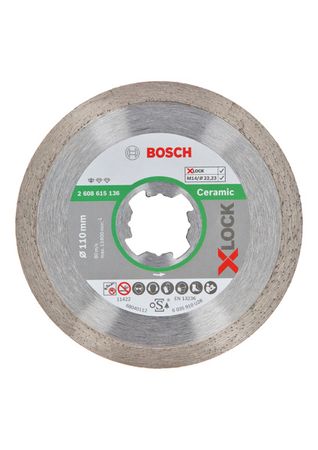 Bosch X-LOCK Diamanttrennscheibe Standard for Ceramic 110 x 22,23 x 1,6 x 7,5 110 x 22,23 x 1,6 x 7,5 mm