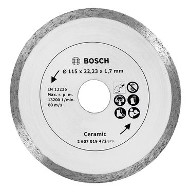 Bosch Diamanttrennscheibe für Fliesen, Ø 115 mm