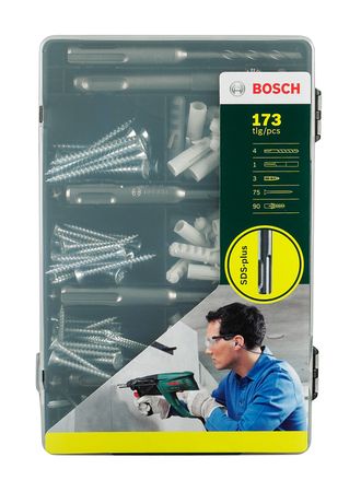 Bosch 173-teiliges „ Fixier-Set“ mit SDS plus