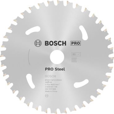 Bosch PRO Steel cordless Kreissägeblatt 160 x 1,6 x 20 mm, T36