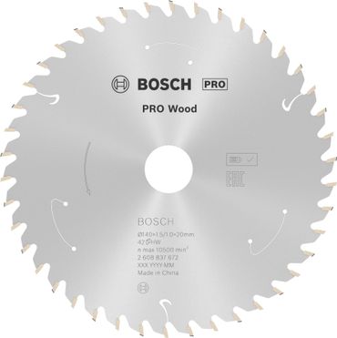 Bosch PRO Wood cordless Kreissägeblatt, 140 x 1,5 x 20 mm, T42