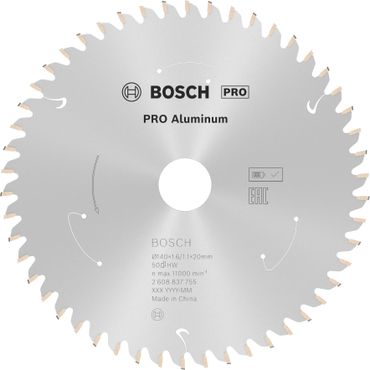 Bosch PRO Aluminium cordless Kreissägeblatt, 140 x 1,6 x 20 mm, T50