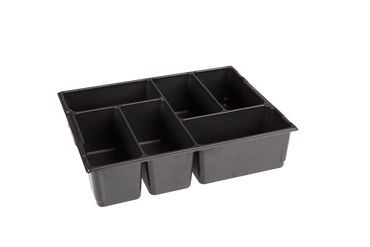 L-BOXX Kleinteileeinsatz L-BOXX® LB 136 B404xT317xH97mm Polystyrol mit 6 Mulden schwarz