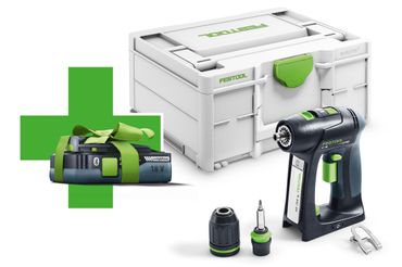 Festool Akku-Bohrschrauber C 18 Basic mit 1x 4,0 Ah Akku im Systainer