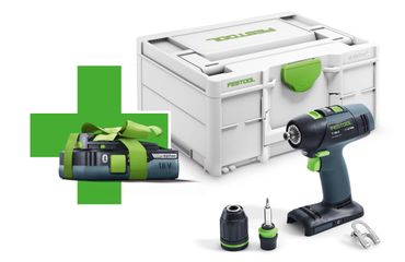 Festool Akku-Bohrschrauber T18+3 Basic mit 1x 4,0 Ah Akku im Systainer