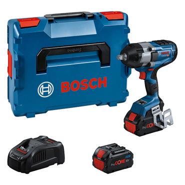 Bosch BITURBO Akku Drehschlagschrauber GDS 18V-1000 2x ProCore 5,5 Ah, Lader in L-BOXX