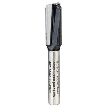 Bosch PRO Nutfräser, zweischneidig, Ø 9,5 × L 19,6, Schaft 6 mm