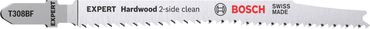 Bosch EXPERT ‘Hardwood 2-side clean’ T 308 BF Stichsägeblatt, 25 Stück